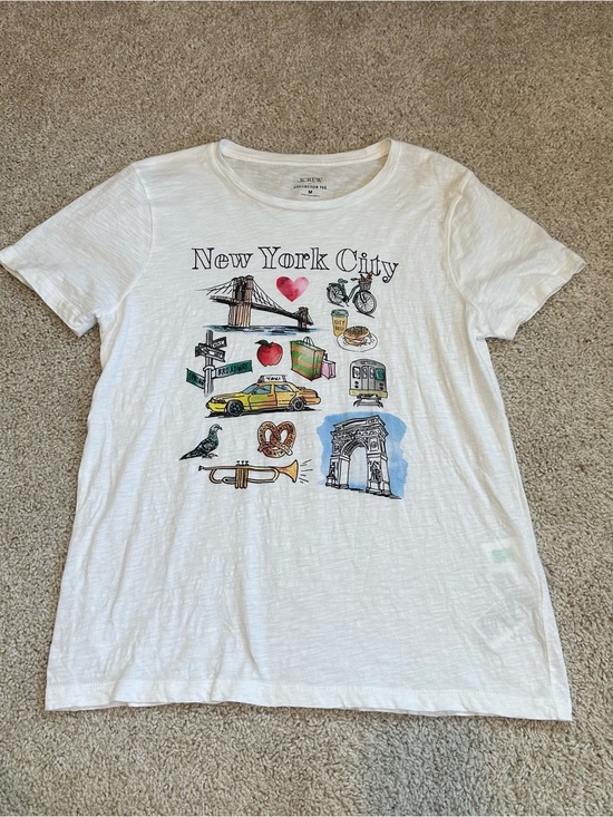 J. Crew Factory Tops - J Crew New York City Graphic Collectors Tee CL162 Size M